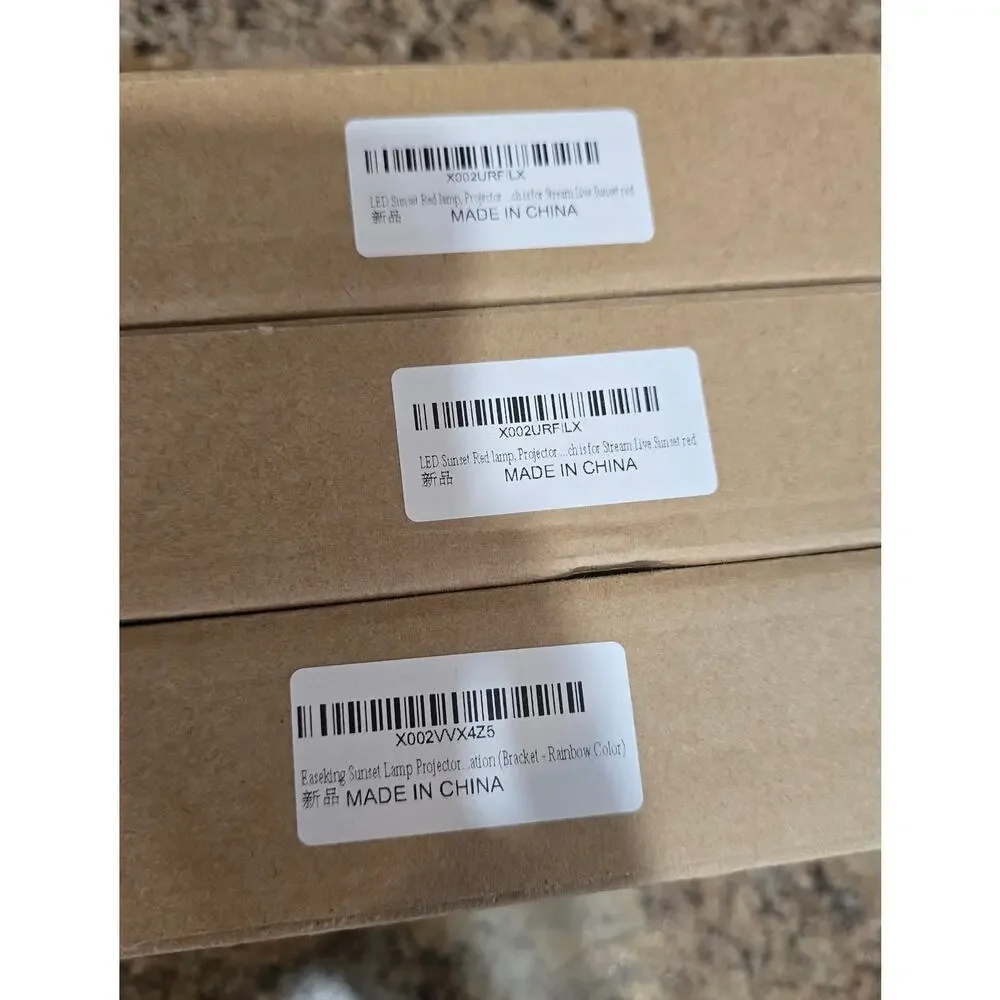 Lot of 3 Sunset Projection LED Lamp